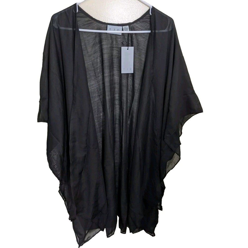 The Jetset Diaries TJD Kaftan Kimono Swim Cover Up Sheer One Size Fits Most
